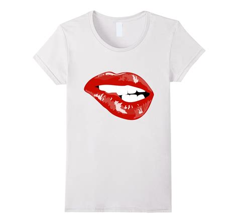 Womens Hot Red Glitter Lips T Shirt Womens Lips T Shirt Fashion Anz Anztshirt