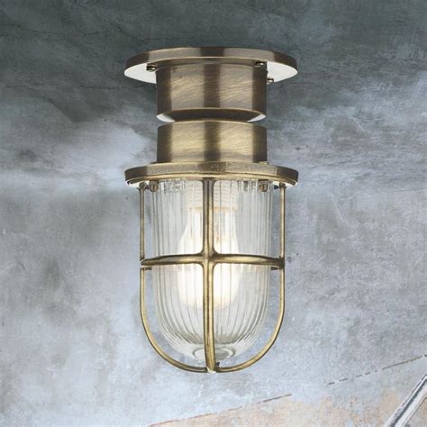 Classic morrocan lantern style antique brass clear acrylic ceiling light shade instantly receive a £10 amazon.co.uk gift card if you're approved for the amazon platinum mastercard with instant spend. Antique Brass Bulkhead Ceiling Light CL-36772 | E2 ...