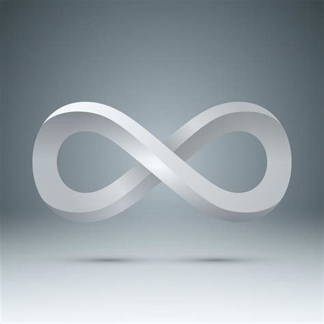 3d Infinity Realistic Icon 517554 Vector Art At Vecteezy