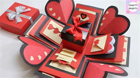 Tutorial Template Heart House Explosion Box Youtube H