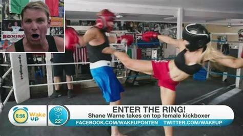Shane Warne Faces Professional Female Kickboxer In New Ad For Sportingbet