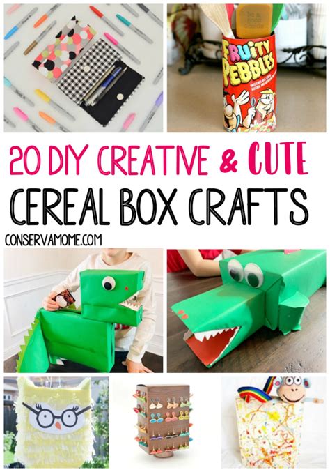 Conservamom 20 Diy Creative And Cute Cereal Box Crafts You Can Make