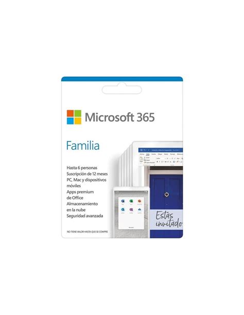 Microsoft 365 Familia 6 Usuarios 12 Meses