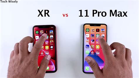 Iphone Xr Vs 11 Pro Max Speed Test Youtube