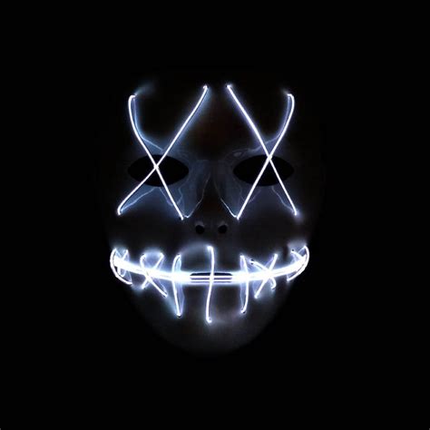 Stitching Mouth X Eyes Mask Halloween Show Glowing Masks Party