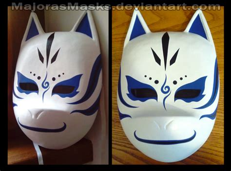 Custom Kakashi Anbu Mask Blue Ver Commission By Majorasmasks On