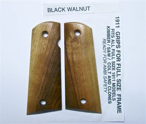 Custom Grips 1911 Black Walnut By Dkwoodcreations On Etsy