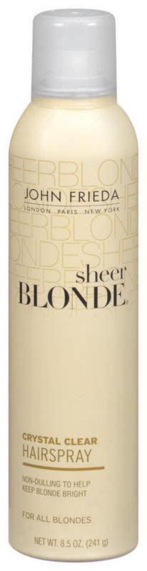 John Frieda Sheer Blonde Crystal Clear Hairspray Cosmetics