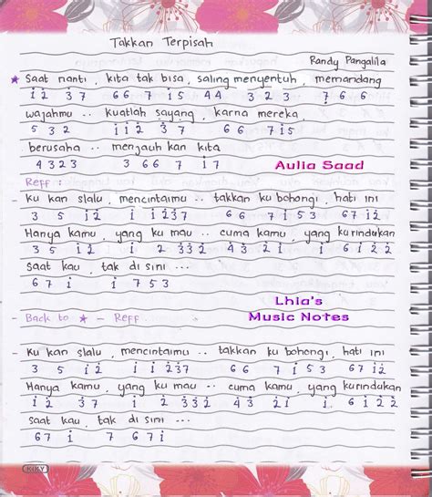 Lirik lagu takkan pisah eren