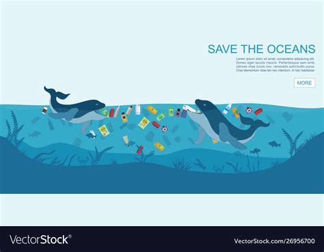 Save Oceans Royalty Free Vector Image Vectorstock