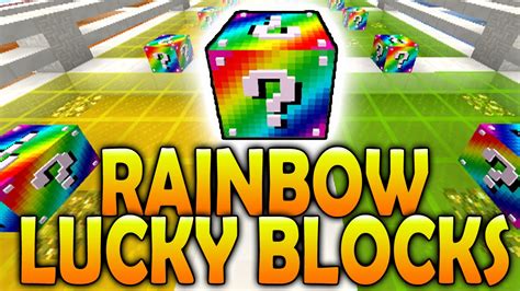 Minecraft 18 Rainbow Lucky Block Race With The Pack Minecraft Lucky