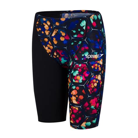 Speedo Boys Jammer Junior Fastskin Endurance Black Multi Sharks