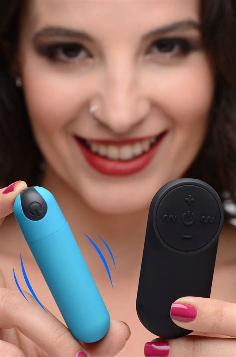 Vibrating Bullet With Remote Control Blue My Sex Toy Emporium