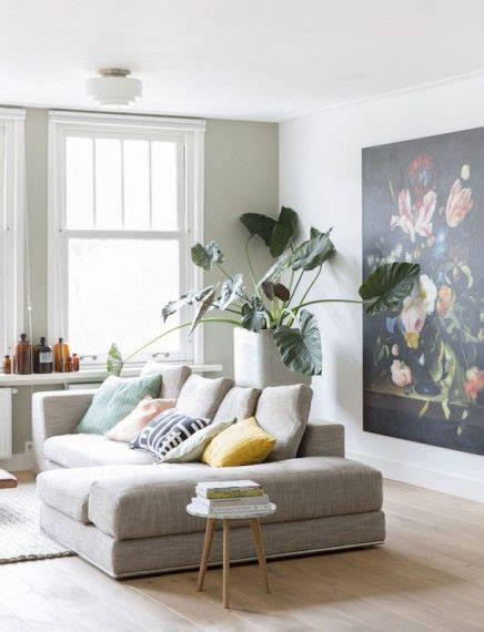 Nothing prettifies a living room like decorating with plants. Groot kunstwerk aan de muur | Inrichting-huis.com