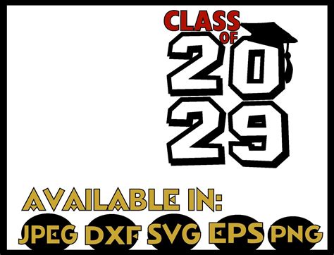 2029 Svg Dxf Jpeg Silhouette Cameo Cricut Class Of 2029 Etsy