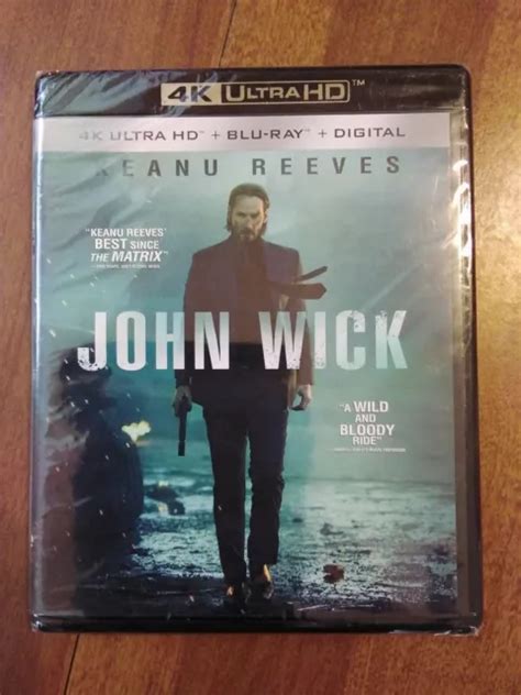 New John Wick K Ultra Hd Blu Ray No Digital No Slipcover Sealed