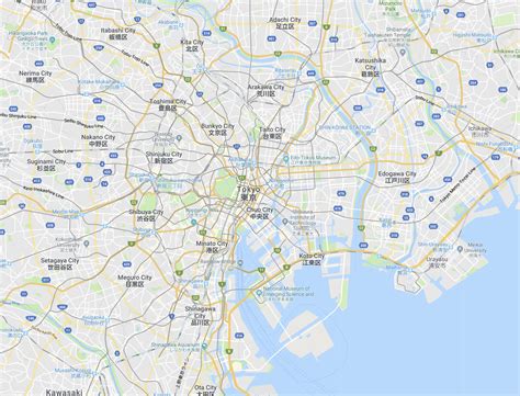 Tokyo Map High Res High Detailed Rtokyo