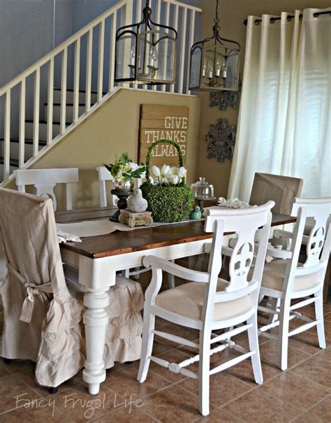 Farmhouse tables, also known as harvest tables, enhance that familiar feeling. New Dining Room Table & Pendant Lighting | Trendy ...