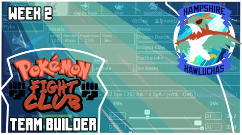 Pokemon Fight Club Week 2 Team Builder Hampshire Hawluchas Vs Ny
