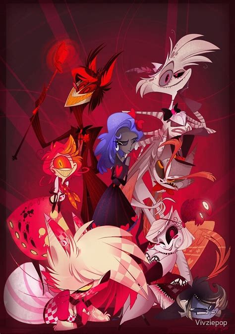 Original Hazbin Hotel Cast By Vivziepop Redbubble