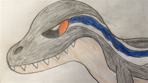How To Draw Blue From Jurassic World Fallen Kingdom Youtube