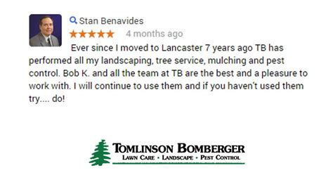 Tomlinson Bomberger Lawn Care Reviews Lancaster Pa Landscaper