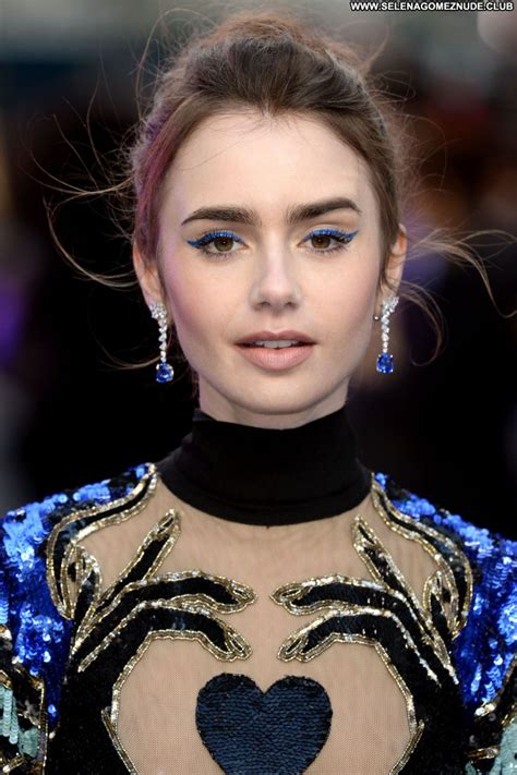 Lily Collins No Source Babe Sexy Celebrity Posing Hot Beautiful