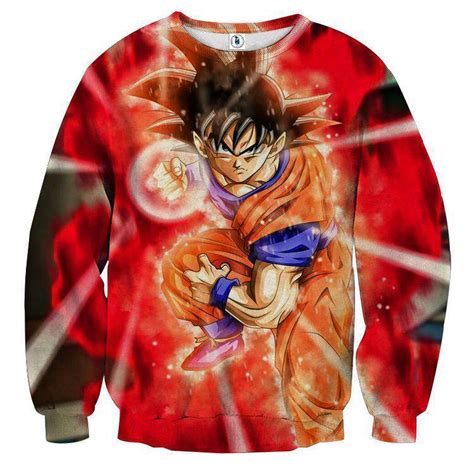 Pull Classique 3d All Over Dragon Ball Z Goku Kaioken