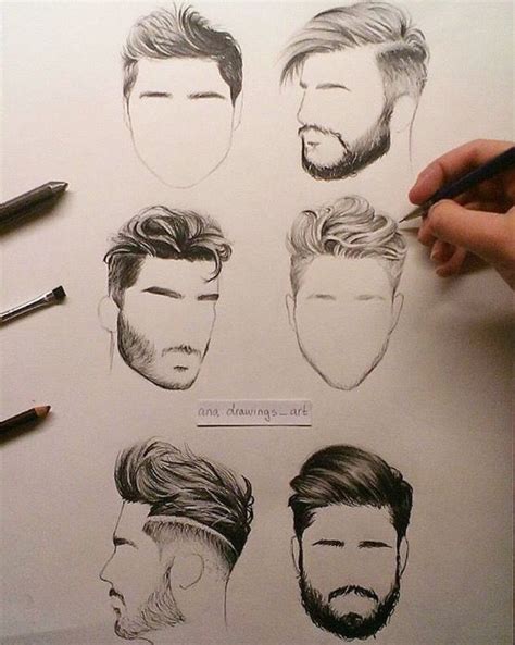 Hair Styles For Men Drawings Sketches Art Drawings
