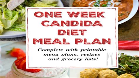 One Week Candida Diet Meal Plan