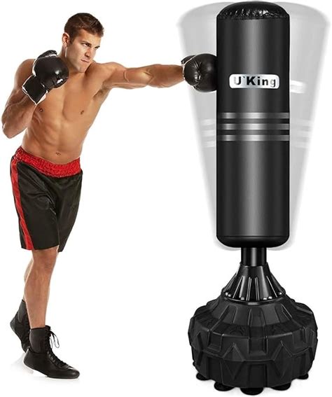 Uking Free Standing Boxing Punch Bag Heavy Duty Punching Bag With