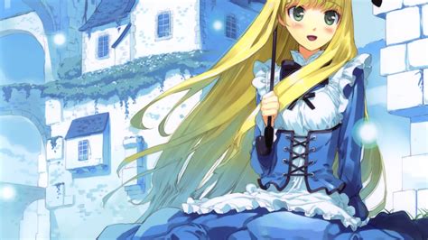 Desktop Wallpaper Happy Alice Alice In Wonderland Anime Girl Blonde