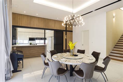 contemporary modern dining room living room semi detached design ideas