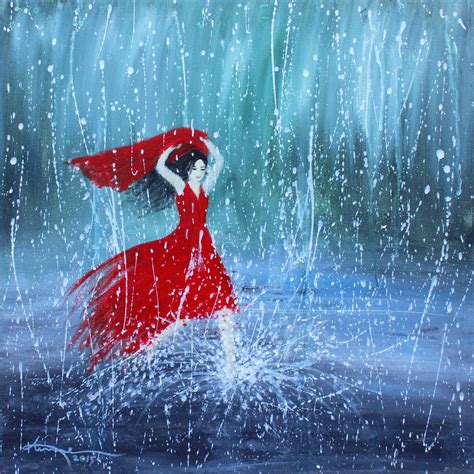 Being A Woman Painting 7 In The Rain Artfinder