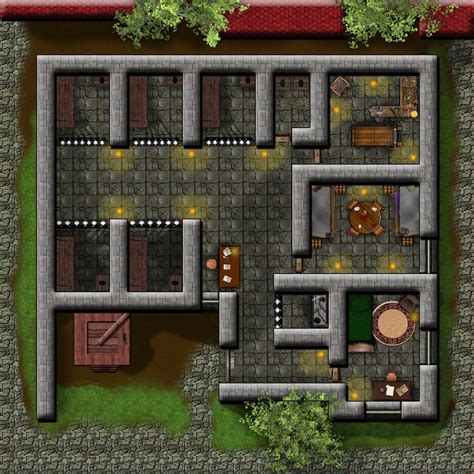 Jail A Fantasy City Map Dungeon Maps Fantasy Map Maker