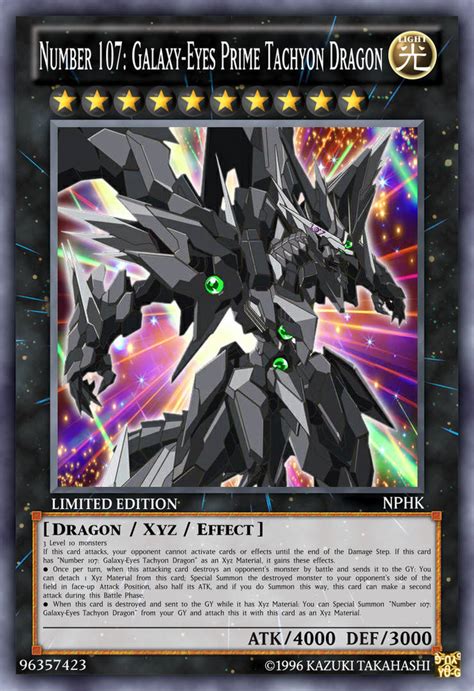 Number 107 Galaxy Eyes Prime Tachyon Dragon By Neophoenixknight On
