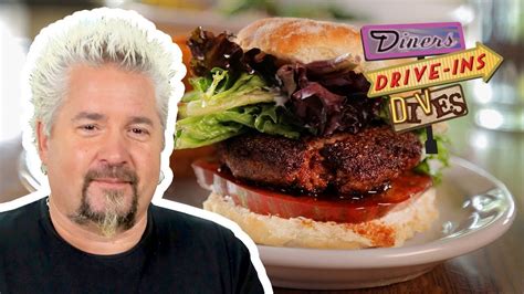 Burger Made Entirely Of Bacon Diners Drive Ins And Dives With Guy