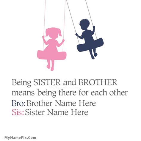 Being Brother Sister Name Picture Brother Sister Name Generator