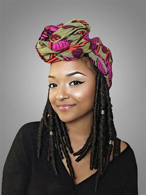 Kiani African Headwrap Kente Scarves Ankara Headwraps Kente Bandana Hairstyles African