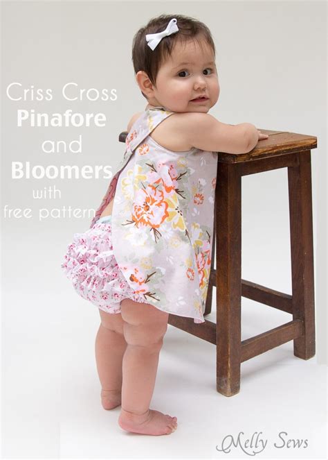 This simple to sew pattern and tutorial comes with pattern downloads in. FREE Baby Pinafore and Bloomers Pattern - Melly Sews