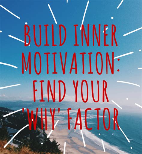 Build Inner Motivation And Find Your Why