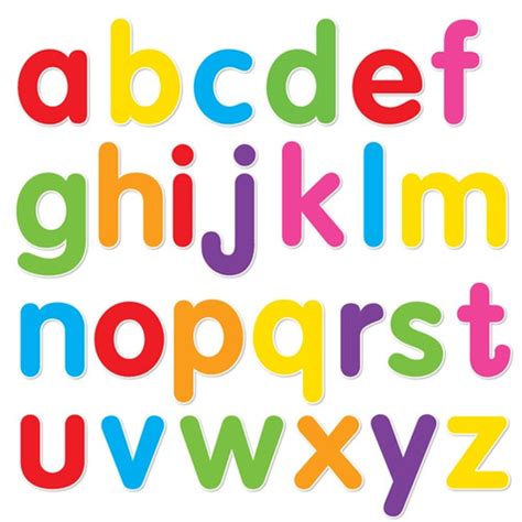 Alphabet Set Ii Lowercase Mixed Colors Walls 360