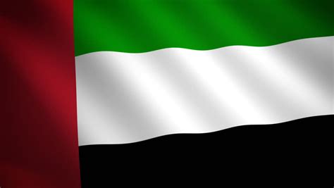 United Arab Emirates Flag Waving In The Wind Stock Footage Video 339010