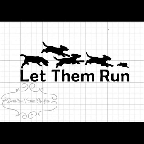 6 Beagle Chasing Rabbit Silhouette In Transparent Images 166kb