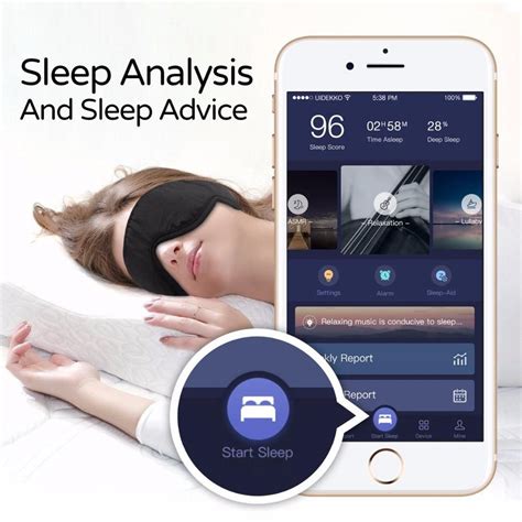 Sleepace Sleep Noise Cancelling Headphones Eye Mask Size L Black