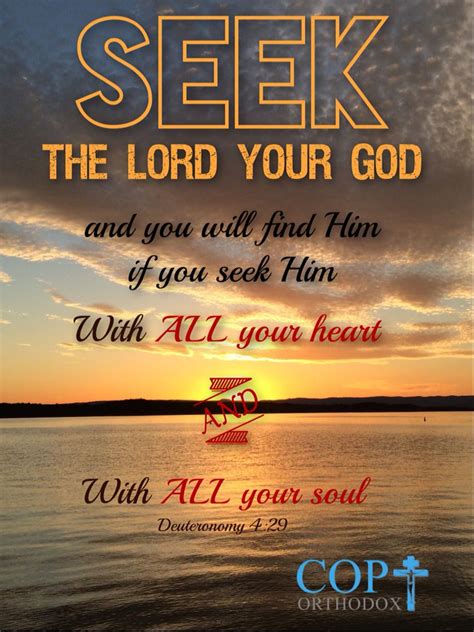 Deuteronomy 429 But From There You Will Seek The Lord Your God And