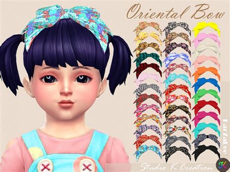 Oriental Head Bow Toddler At Studio K Creation Sims 4 Updates