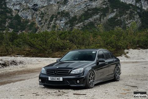 Menacing Black Mercedes C Amg Rocking Rotiform Forged Rims Carid