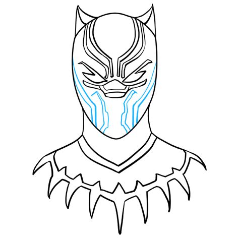 How To Draw The Black Panther Really Easy Drawing Tutorial