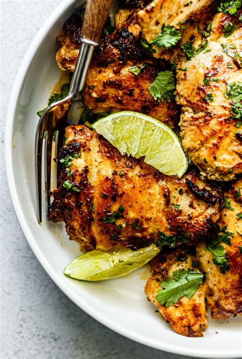 Cilantro Lime Chicken Thighs All The Healthy Things
